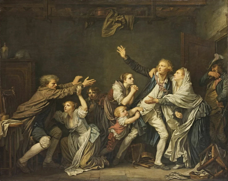 Den Faderlige Forbandelse - Jean-Baptiste Greuze