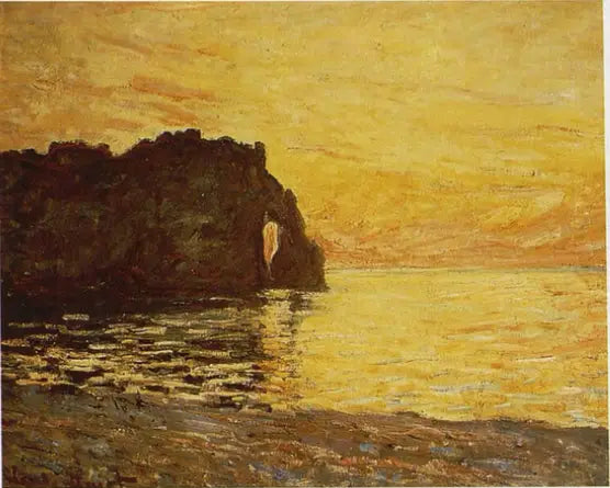Reproduction du tableau « La Manne-Porte, Étretat - Claude Monet » par Alpha Reproduction en peinture à l’huile