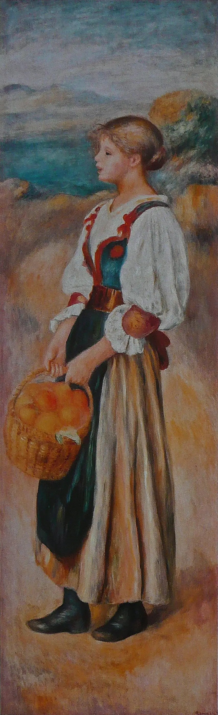La Marchande d'oranges - Pierre-Auguste Renoir image 1 reproduction de peinture à l’huile