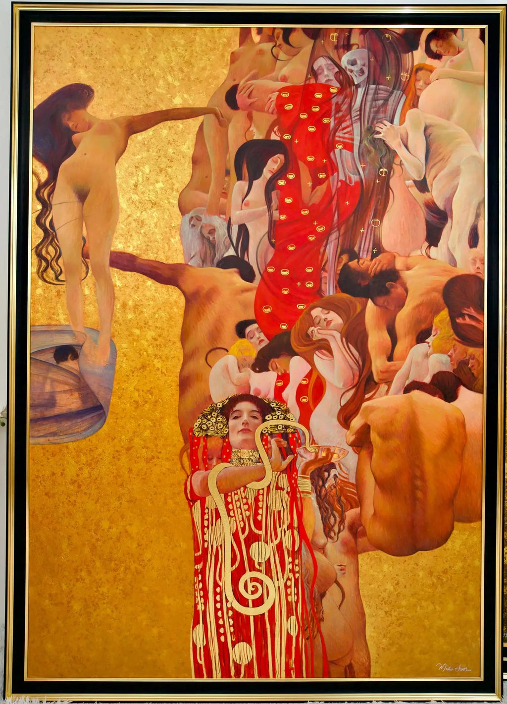 La Médecine – Une Œuvre Réimaginée de Gustav Klimt par Master Apollon | 180 x 270 cm image 26 copie de tableau peinte à la main