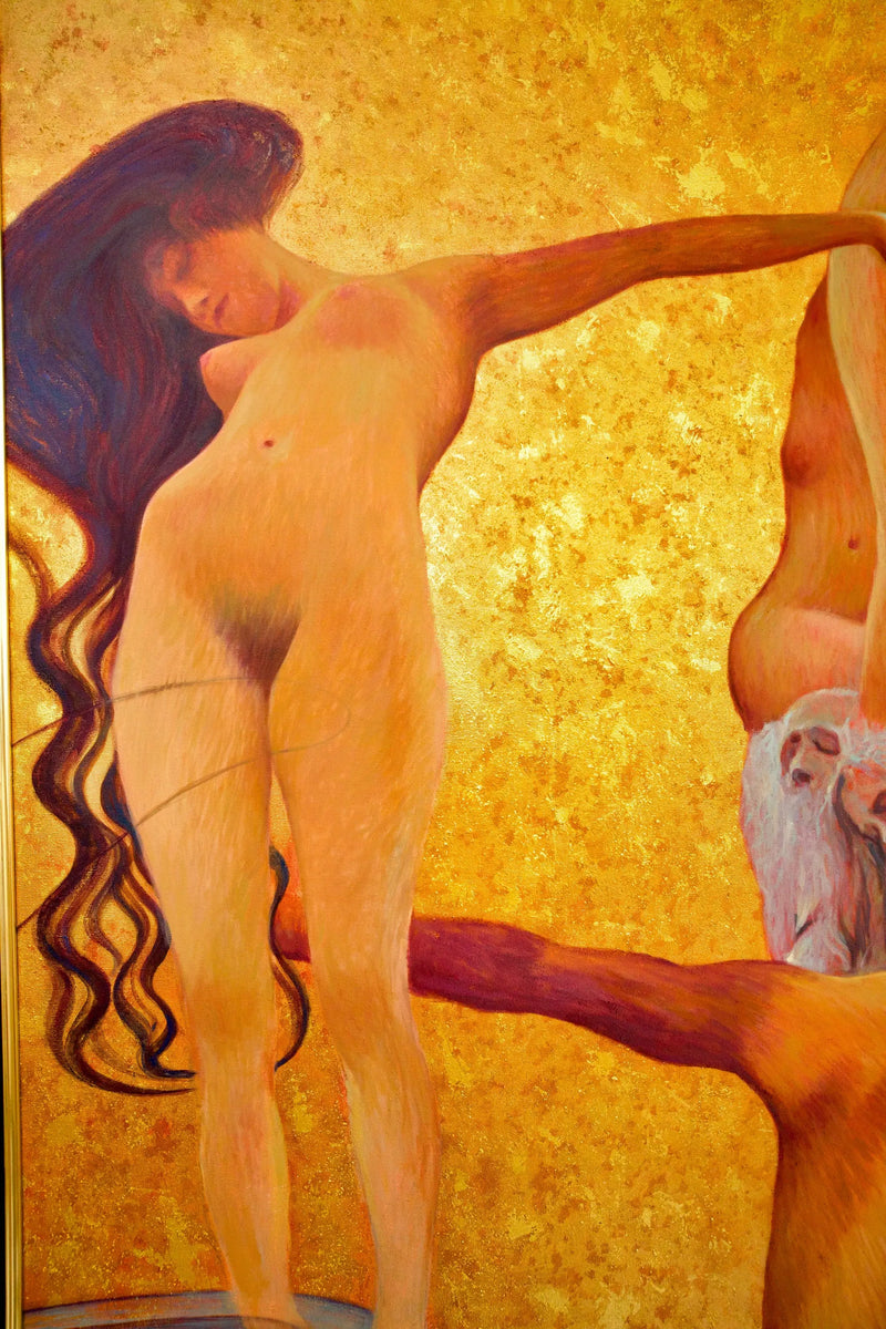 La Médecine – Et Genfortolket Værk af Gustav Klimt af Master Apollon | 180 x 270 cm
