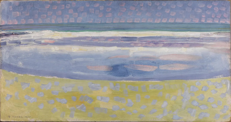 Havet efter solnedgang - Piet Mondrian
