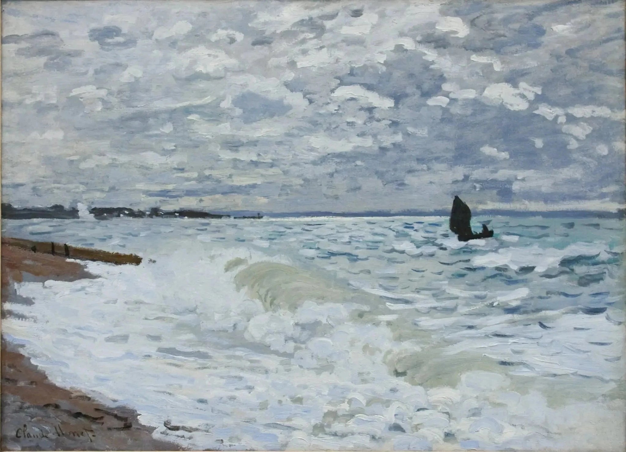 La Mer au Havre W112 par Claude Monet, 1868, Carnegie Museum of Art