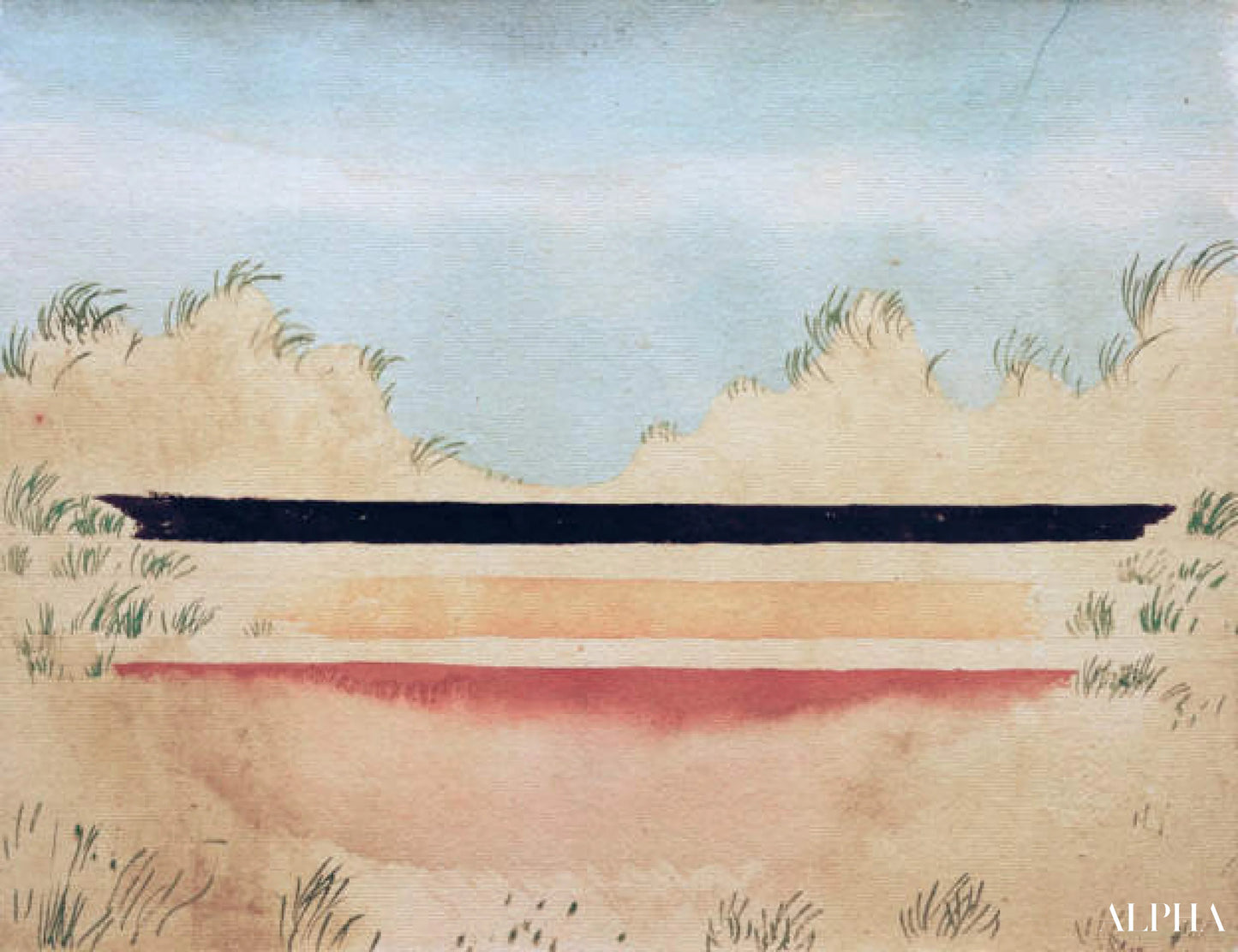 Havet bag klitterne - Paul Klee - Reproduktioner af malerier og højkvalitets malerier