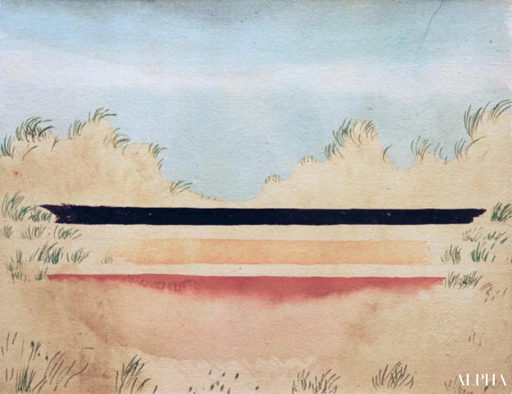 Havet bag klitterne - Paul Klee - Reproduktioner af malerier og højkvalitets malerier
