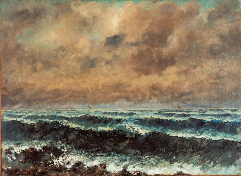 Havet om efteråret - Gustave Courbet