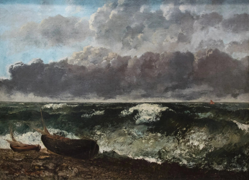 Det urolige hav - Gustave Courbet