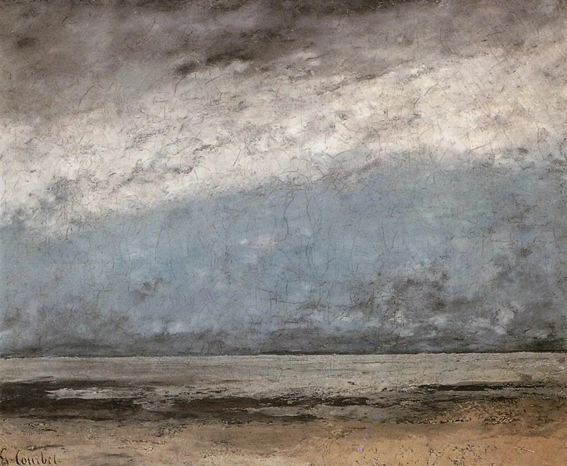 Havet nær Trouville - Gustave Courbet