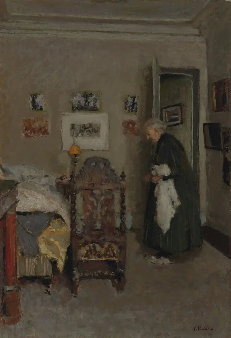 Kunstnerens mor i sin lejlighed, rue de Calais, Paris - Morgen - Édouard Vuillard