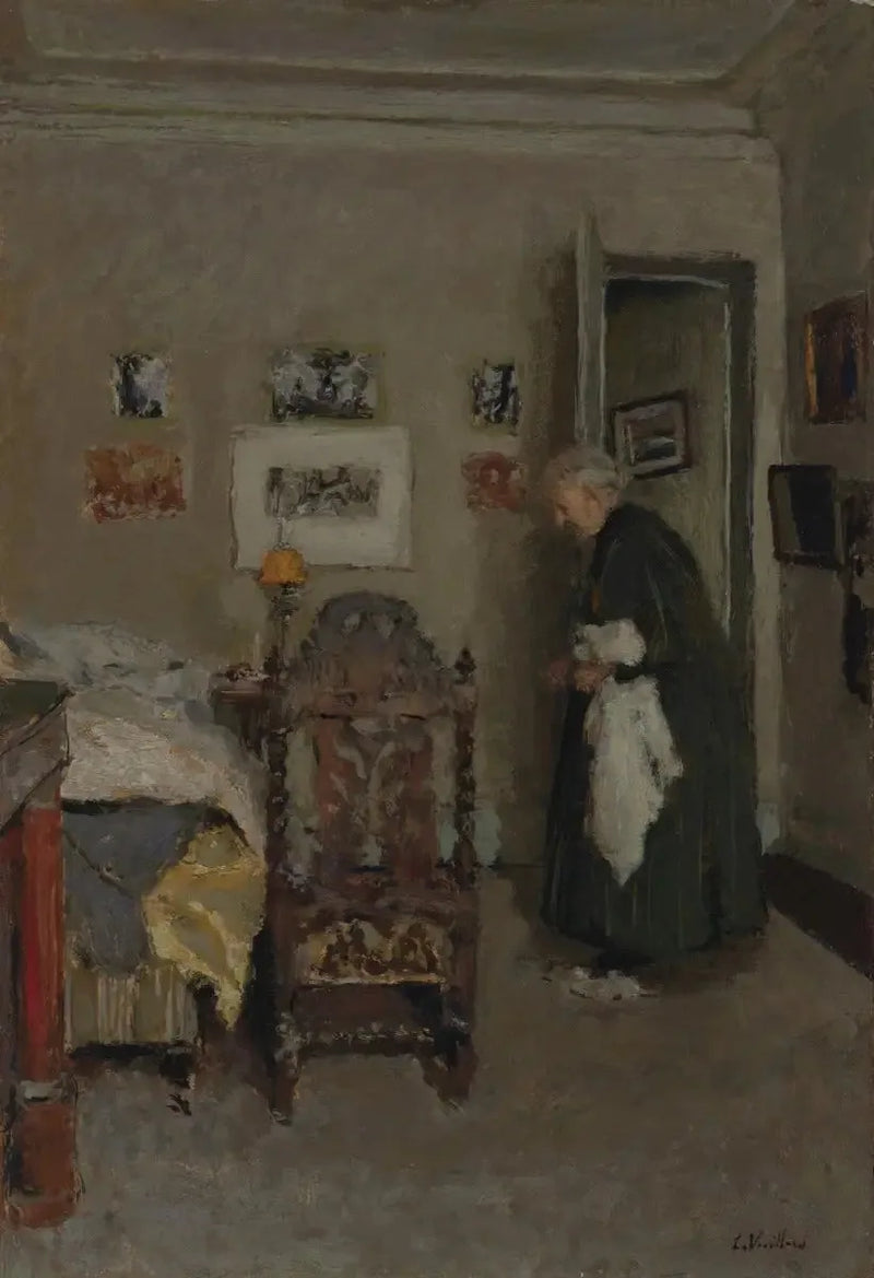 Kunstnerens mor i sin lejlighed, rue de Calais, Paris - Morgen - Édouard Vuillard