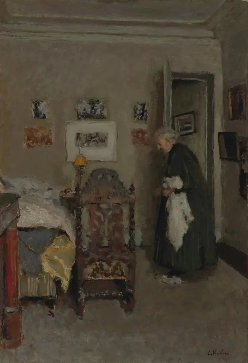 Kunstnerens mor i sin lejlighed, rue de Calais, Paris - Morgen - Édouard Vuillard