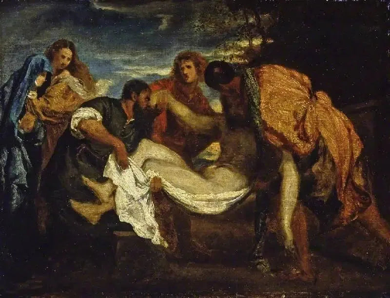 La Mise au tombeau, efter Titian - Henri Fantin-Latour