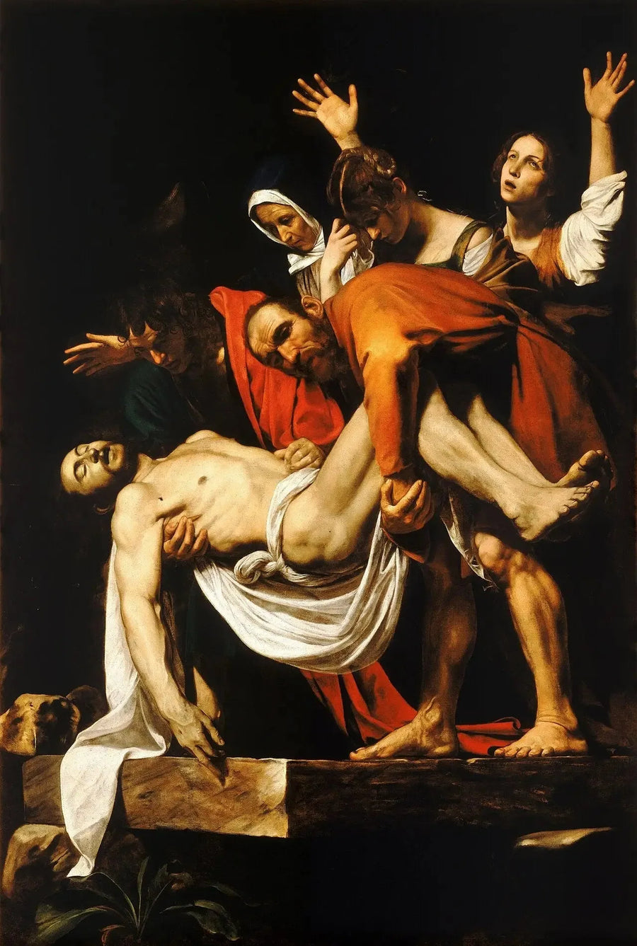 Gravlæggelsen - Caravaggio