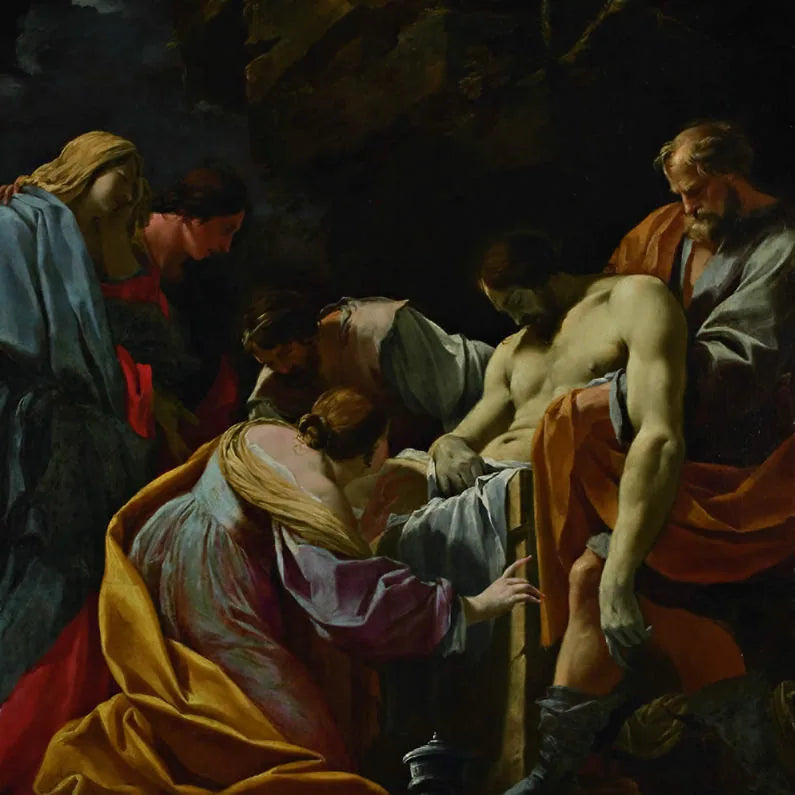 Gravlæggelsen - Simon Vouet