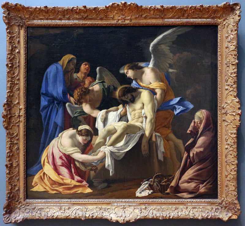 Gravlæggelsen - Simon Vouet
