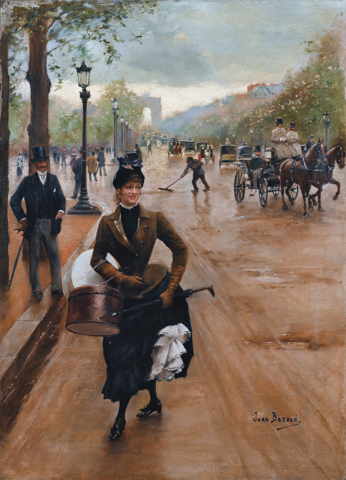 La Modiste sur les Champs-Élysées - Jean Béraud