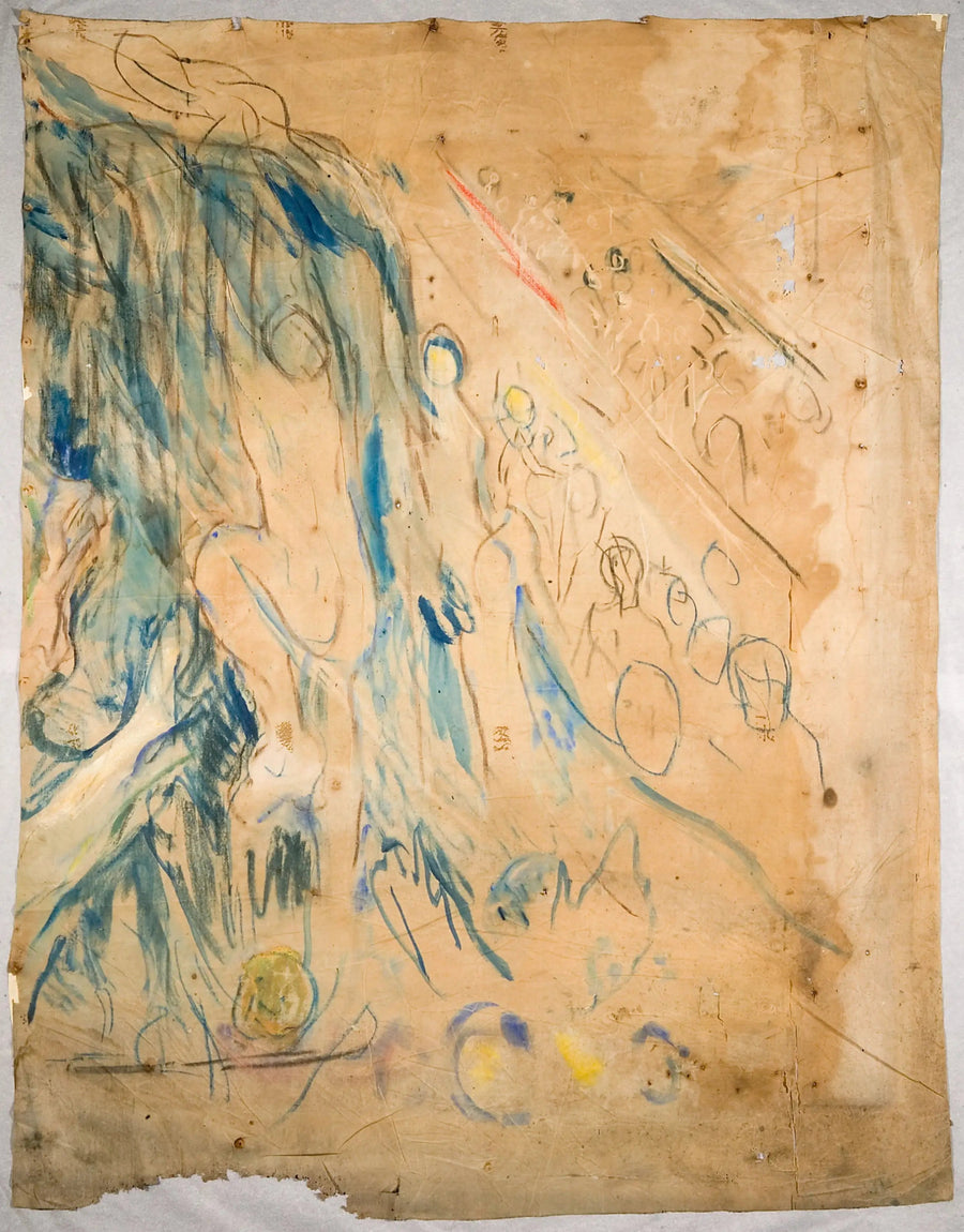 Det menneskelige bjerg: øverste højre del - Edvard Munch