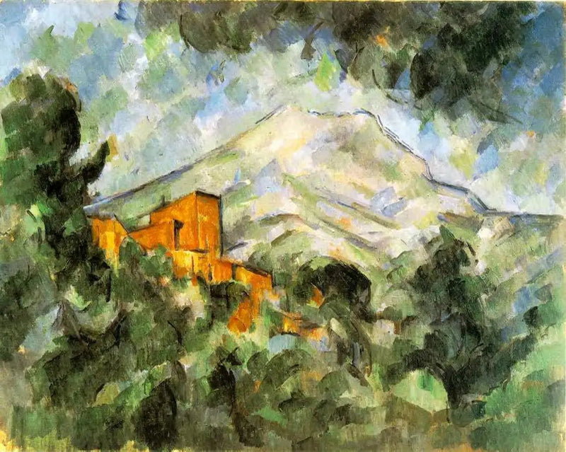La Montagne Sainte-Victoire og Château Noir - Paul Cézanne