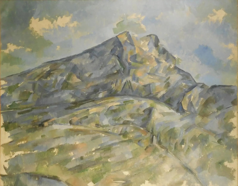 La Montagne Sainte-Victoire set fra skoven ved Château Noir - Paul Cézanne