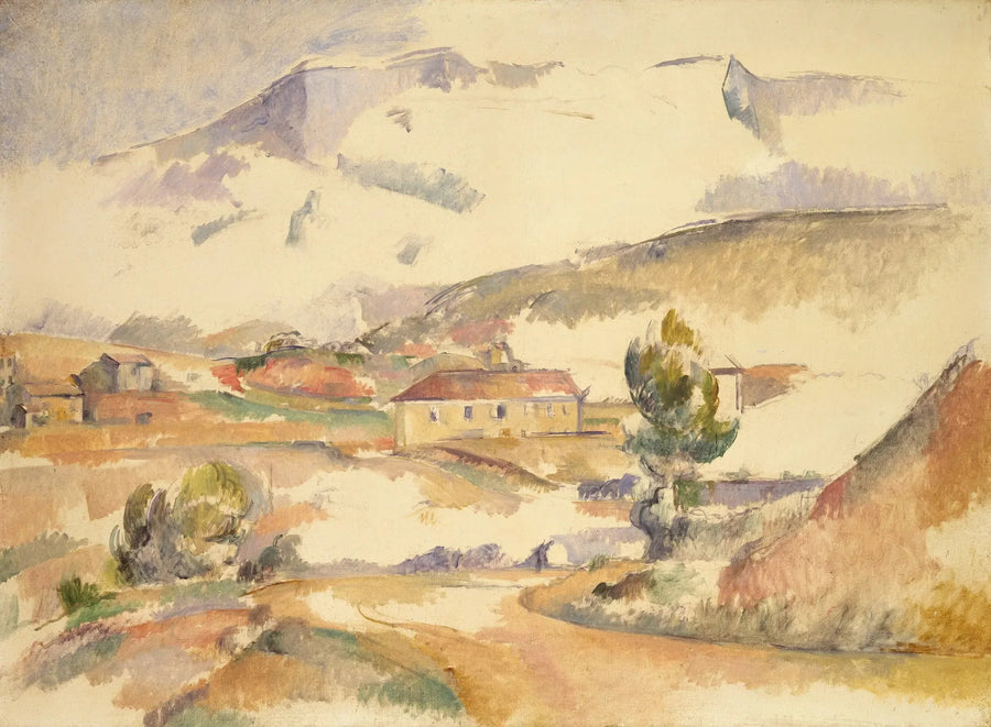 Bjerget Sainte-Victoire set fra Bayeux-broen i Meyreuil - Paul Cézanne