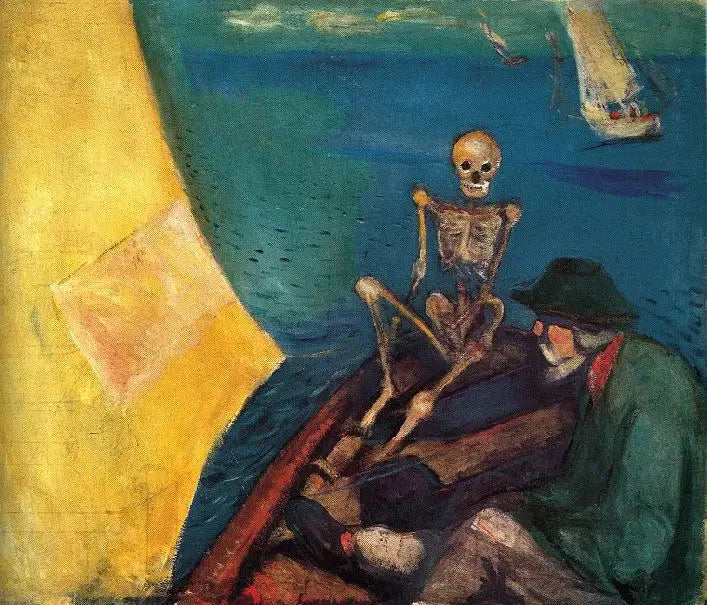 Døden ved styret - Edvard Munch