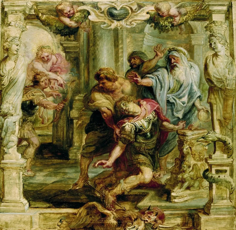Achilless død - Peter Paul Rubens