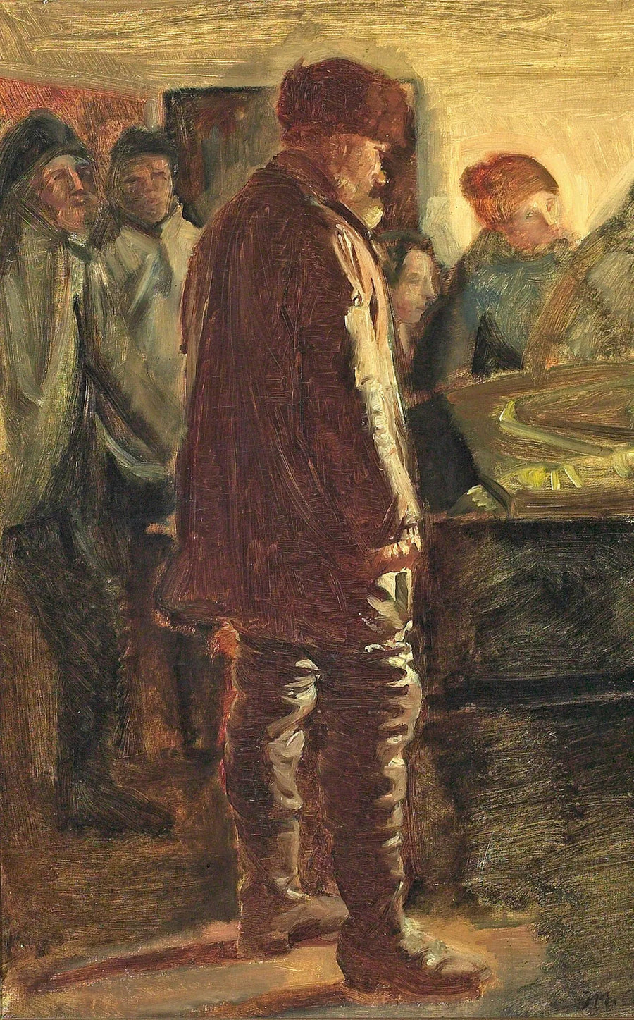 En synders død. - Michael Peter Ancher