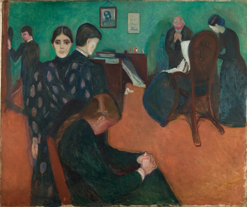 Døden i patientens værelse - Edvard Munch