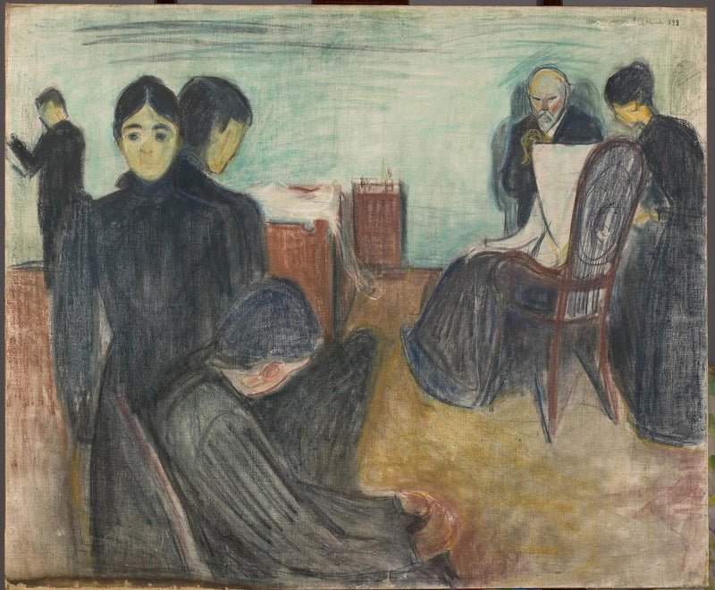 Døden i patientens værelse - Edvard Munch