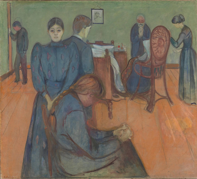 Døden i patientens værelse - Edvard Munch