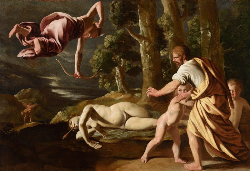 Chionés død - Nicolas Poussin