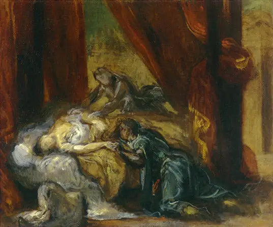 Desdémones død - Eugène Delacroix