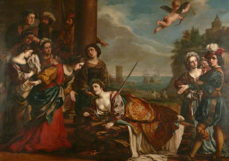 La mort de Didon - Guercino image 1 tableau peint à l’huile sur toile