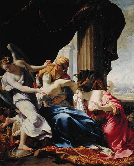 Didons død - Simon Vouet
