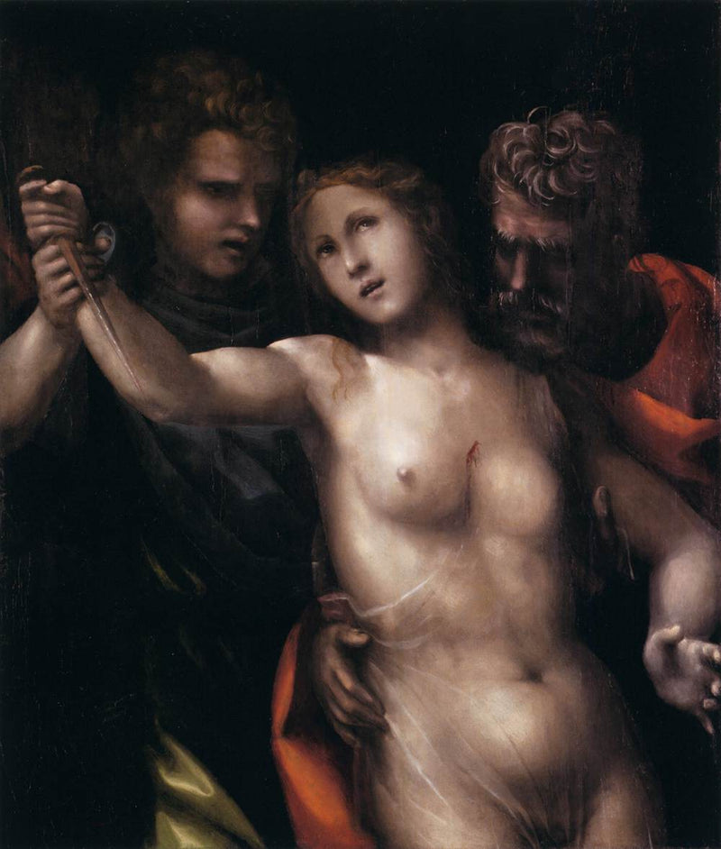 Lucretias død - Il Sodoma (Giovanni Antonio Bazzi)