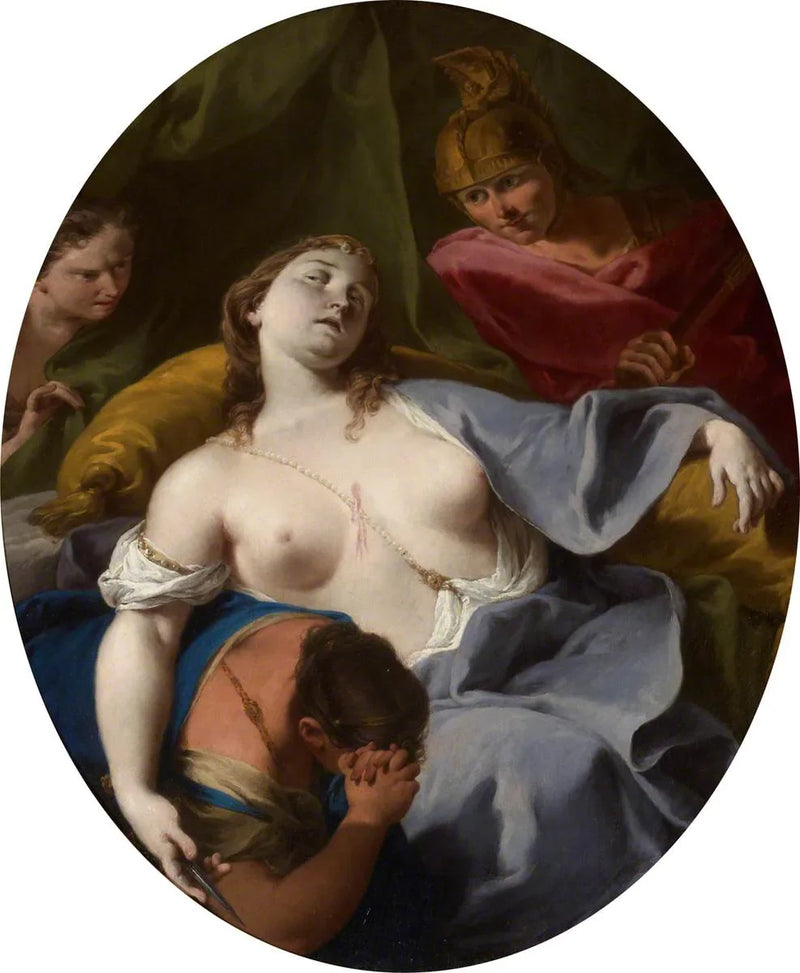 Lucrezias død - Giovanni Battista Pittoni