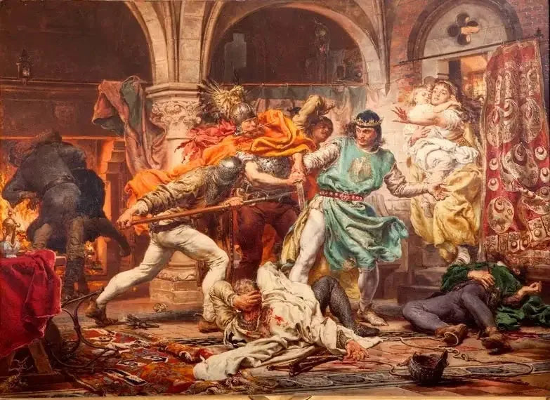 Przemysl II's død - Jan Matejko
