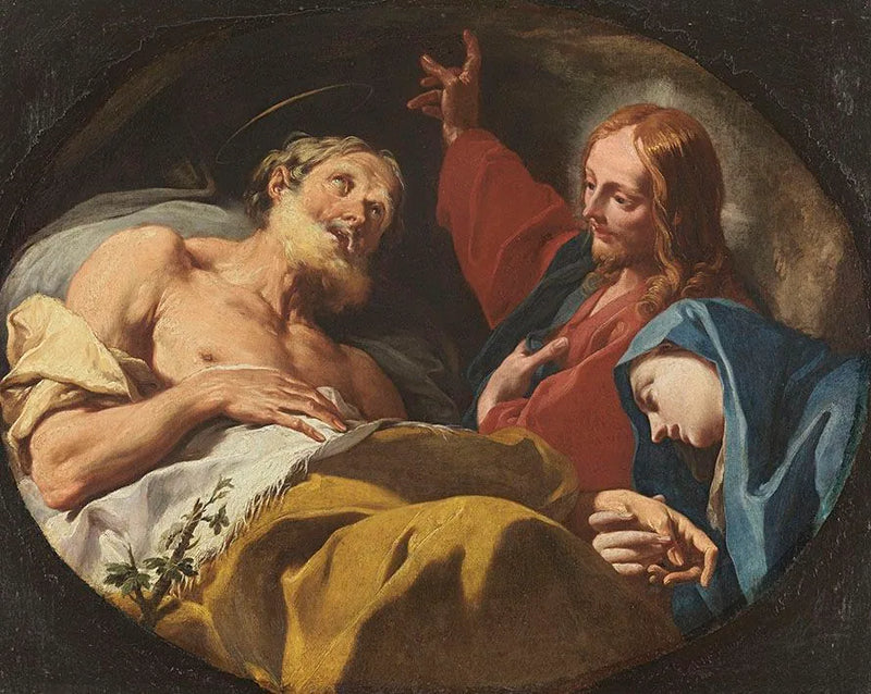Saint Josephs død - Giovanni Battista Pittoni