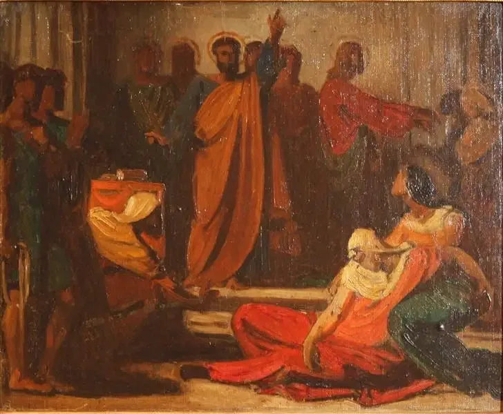 Saphira's Død - Léon Bonnat