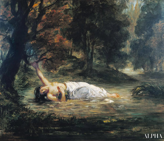 La Mort d'Ophélie - Eugène Delacroix - Reproductions de tableaux et peintures haut de gamme