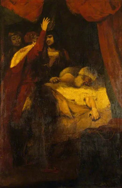 Døden af kardinal Beaufort (1377-1447) (uddrag fra Henri VI af William Shakespeare, del II, akt III, scene III) - Joshua Reynolds