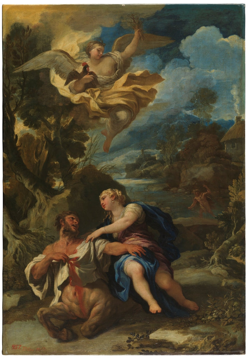 Døden af Kentauren Nessus - Luca Giordano