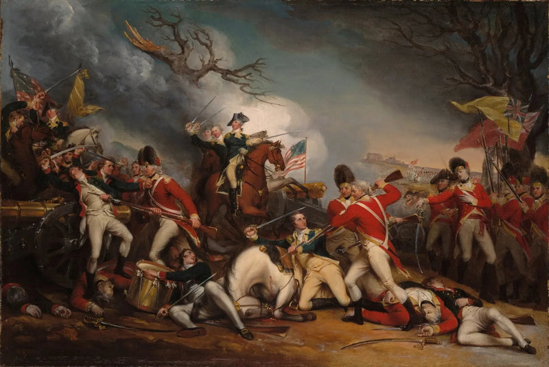 Døden af general Mercer ved slaget ved Princeton, den 3. januar 1777 - John Trumbull