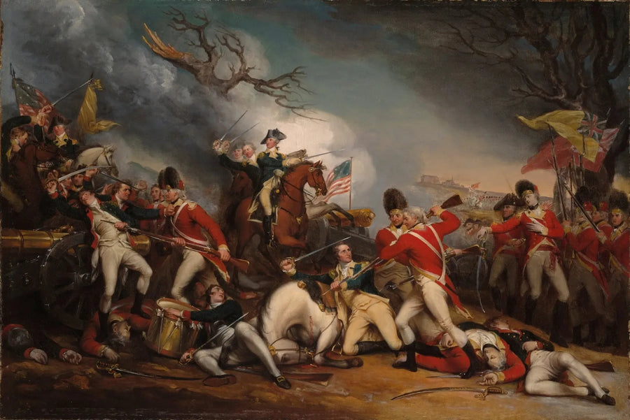 Døden af general Mercer ved slaget ved Princeton, den 3. januar 1777 - John Trumbull