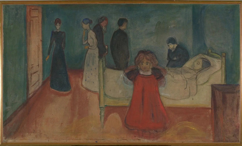 Døden og Barnet - Edvard Munch