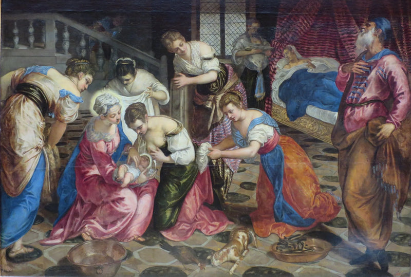 Johannes Døbers Dåb - Jacopo Tintoretto