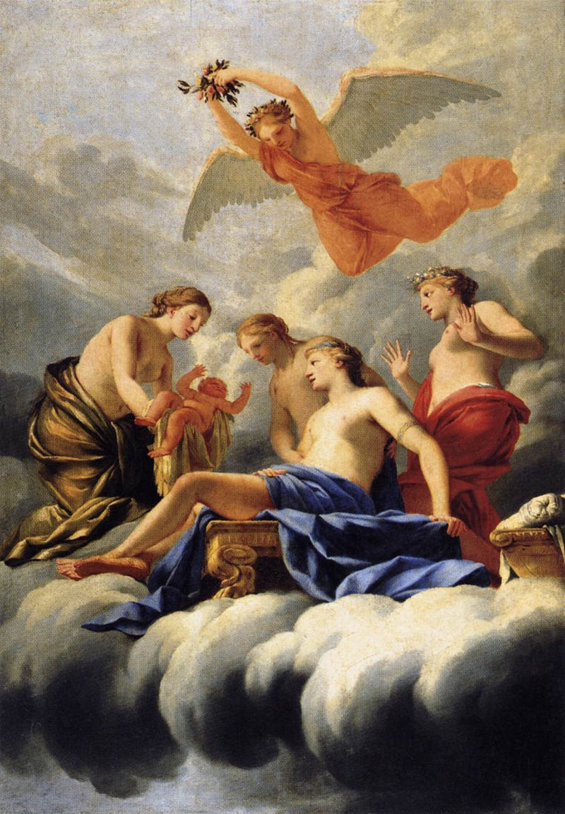 Kærlighedens fødsel - Eustache Le Sueur
