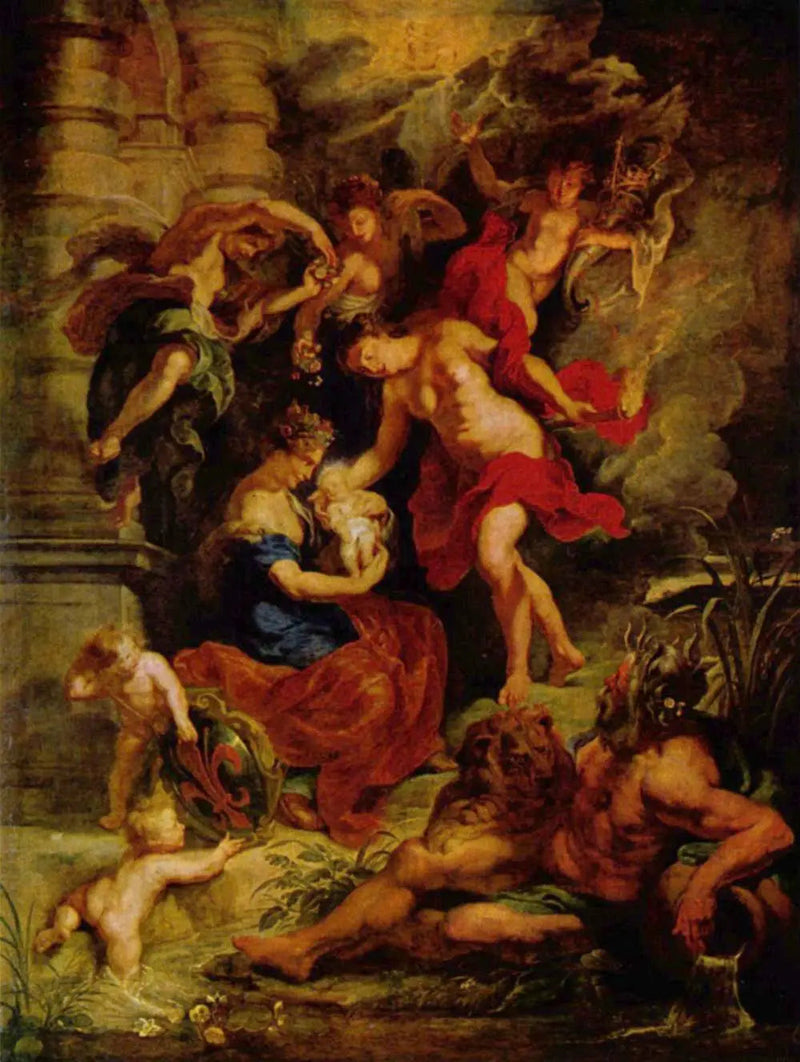 Marie de Médicis' fødsel den 26. april 1573 i Firenze - Peter Paul Rubens