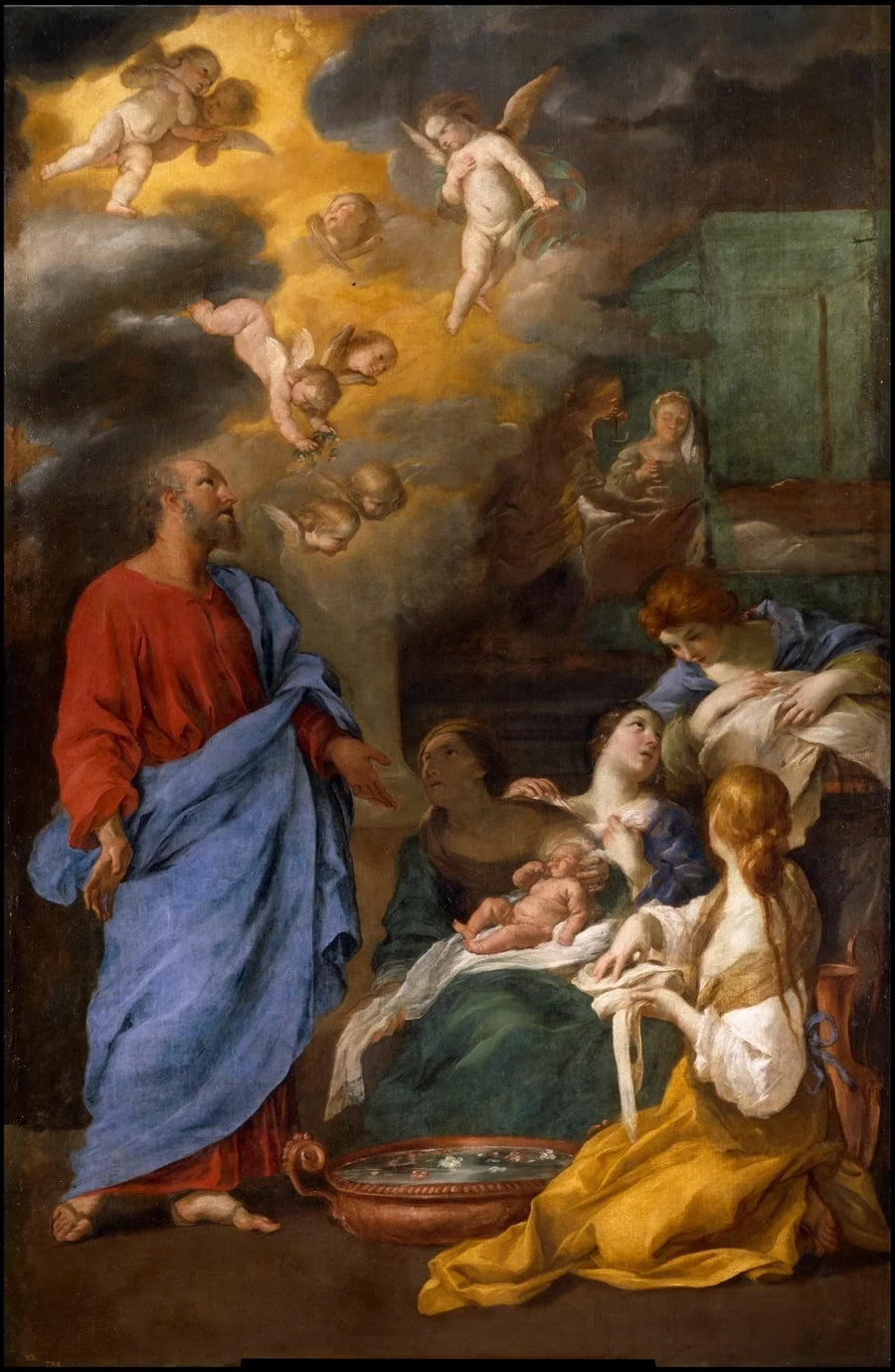 Johannes Døbers Dåb - Andrea Sacchi