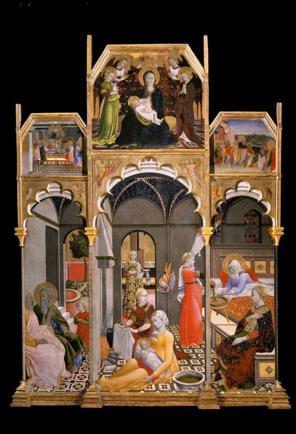 La Naissance de la Vierge et d’autres scènes de sa vie - Master of the Osservanza - Alpha Reproduction